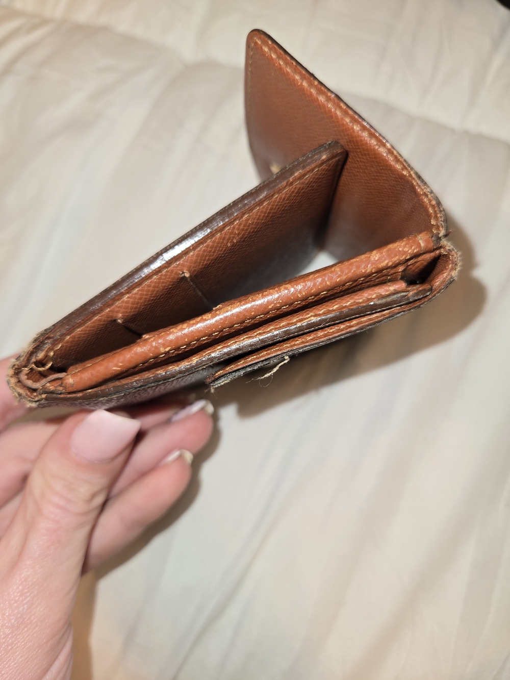 LOUIS VUITtON Brown Monogram Compact Wallet - Picture 6 of 12